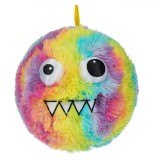 Minge Pufoasă, Model Monstru, Ochi 3D, Diametru 22 cm, Multicolor, Oem