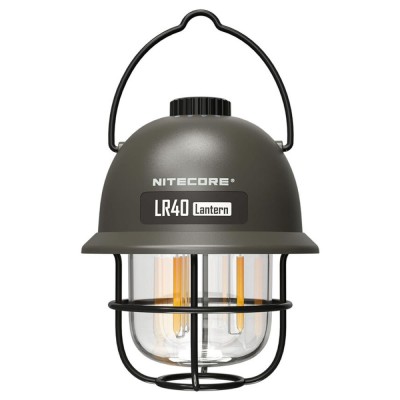 Felinar Re&amp;amp;#238;nc&amp;amp;#259;rcabil USB-C cu Functie Powerbank Nitecore Camping Lantern LR40 (100 lumen) Army Gr foto