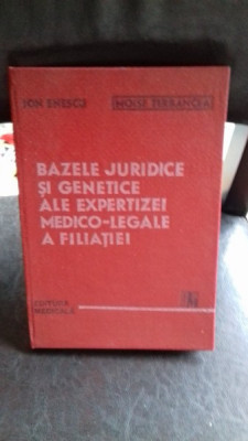 BAZELE JURIDICE SI GENETICE ALE EXPERTIZEI MEDICO LEGALE A FILIATIEI - ION ENESCU foto