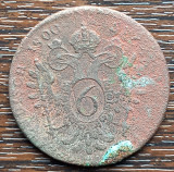 (M2055) MONEDA AUSTRIA - 6 KREUZER 1800, UZATA