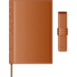 Set agenda si etui piele cognac