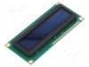 Afișaj OLED alfanumeric 16x1 RAYSTAR OPTRONICS 80x36x10mm verde PIN 16
