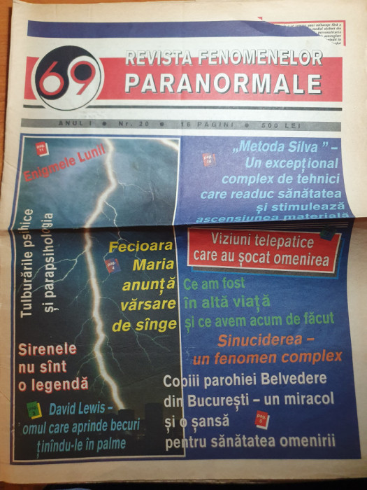 69 revista fenomenelor paranormale anul 1,nr.20