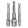 Set 3 adaptoare 1/4&quot;, 3/8&quot;, 1/2&quot; HEX, Powermat PM-ZADB-3T