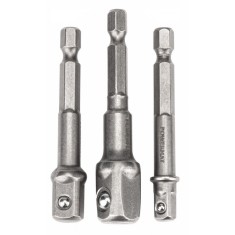 Set 3 adaptoare 1/4&quot;, 3/8&quot;, 1/2&quot; HEX, Powermat PM-ZADB-3T