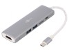 Adaptor USB 3.0 Aluminiu Alb Gri