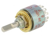 Comutator Rotativ 12 Pozitii 0.25A 125VAC 28VDC