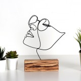 Obiect decorativ M-037 Negru 17x31x3.5 cm
