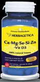 Ca+mg+se+si+zn organice cu d3 60cps herbagetica