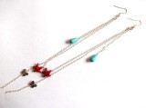 cercei howlite si turcoaz 34795