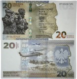 POLONIA 20 ZLOTI 2022 , UNC , P- 196 a , Protection of the Polish Eastern Border