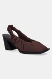 Camper pumps Karole culoarea bordo, cu toc drept, cu toc deschis, K201844-003
