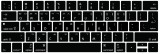 Protectie din silicon pentru tastatura, model limba coreana, culoare neagra, compatibila cu MacBook PRO 13 15 inch cu Touch Bar pentru Model A2159 A19