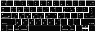 Protectie din silicon pentru tastatura, model limba coreana, culoare neagra, compatibila cu MacBook PRO 13 15 inch cu Touch Bar pentru Model A2159 A19 foto