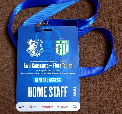 Acreditare meci fotbal FARUL CONSTANTA - FLORA TALLINN (10.08.2023) foto