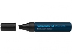 Marker permanent cu varf tesit, model Schneider Maxx 280,4 culori