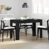 VidaXL Masa de sufragerie din stejar negru 120x60x76 cm lemn prelucrat