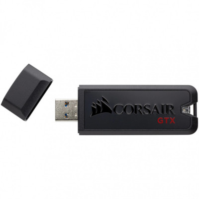 Memorie USB Corsair Flash Voyager GTX, 128GB, constructie metalica premium, USB 3.1, Negru foto