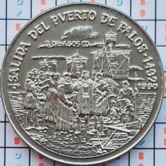 Cuba 1 Peso 1990 Departure from the port of Palos - tiraj 8.000 - km 273 - A030
