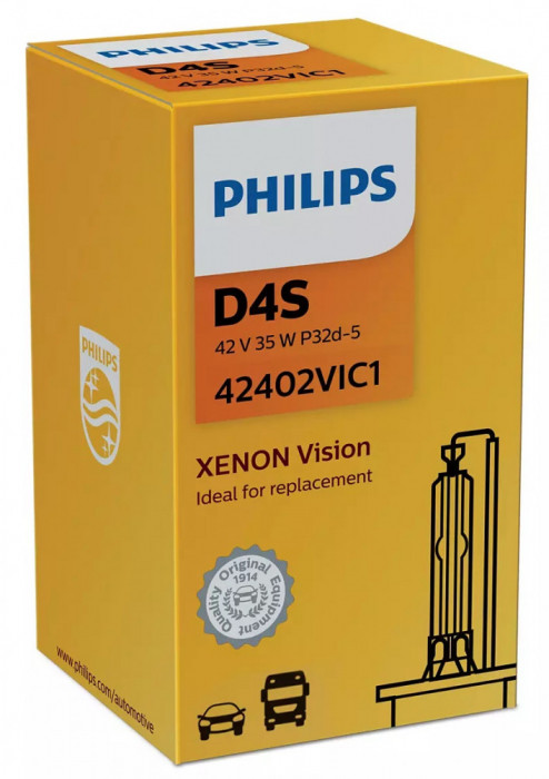 Bec Xenon Philips D4S 35W 42V P32d-5 Xenon Vision 42402VIC1
