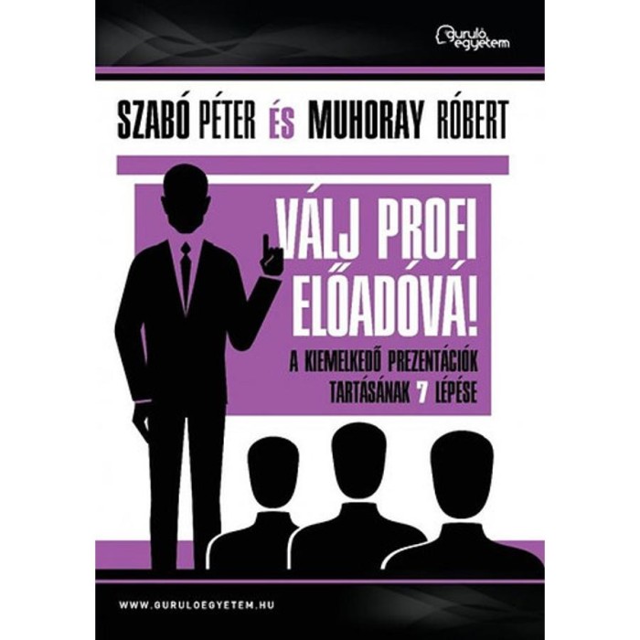 V&aacute;lj profi előad&oacute;v&aacute;! - A kiemelkedő prezent&aacute;ci&oacute;k tart&aacute;s&aacute;nak 7 l&eacute;p&eacute;se - Szab&oacute; P&eacute;ter