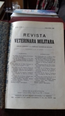 REVISTA VETERINARA MILITARA NR.1-2/1933 foto