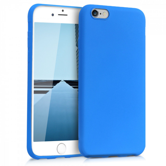 Husa pentru Apple iPhone 6 / iPhone 6s, Silicon, Albastru, 43410.104