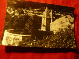 Ilustrata Sighisoara - Turnul si Bastionul Macelarilor , pliu orizontal, Necirculata, Fotografie