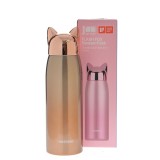 Termos roz auriu 300ml cu capac urechi de vulpe, Hello Dream