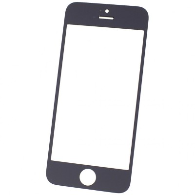 Geam Sticla iPhone 5c, Negru foto