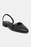 Aldo balerini de piele FLINTSTONE culoarea negru, cu toc deschis, 13966808
