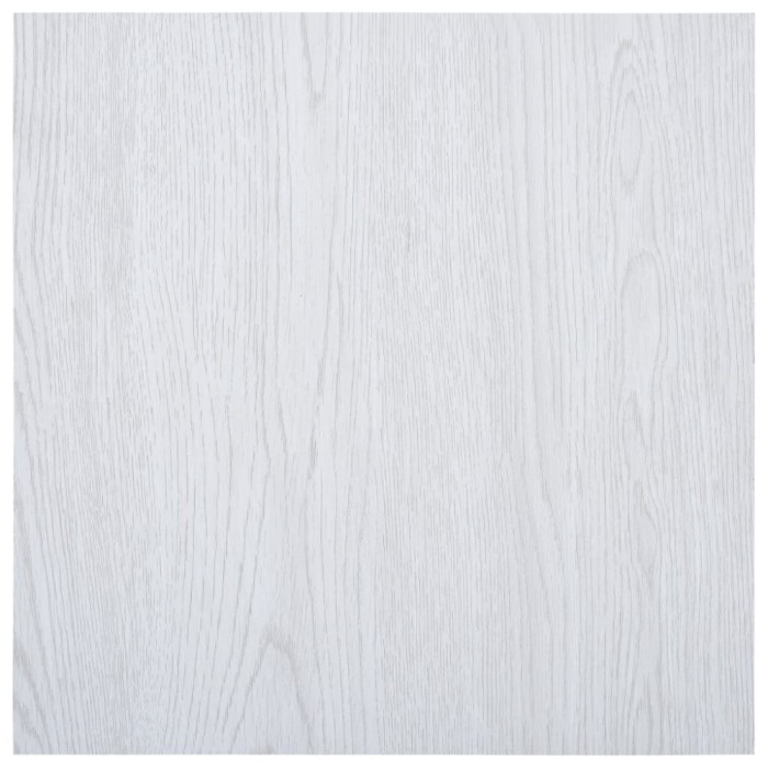 Plăci de pardoseală autoadezive, alb, 5,11 m&sup2; PVC