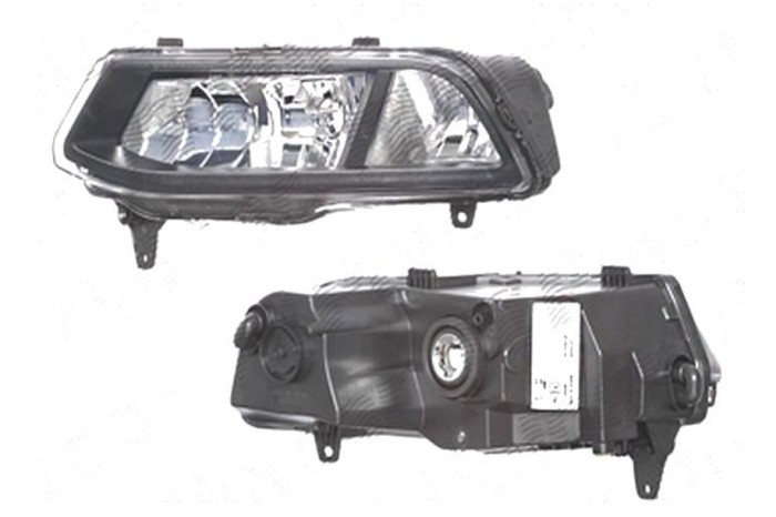 Proiector ceata VW POLO (6R), 05.2014-12.2017, partea stanga, DEPO, H8; cu lumini pentru curbe,