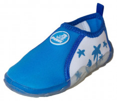 Pantofi de plaja si apa copii, bleu foto