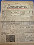 ziarul romania libera 31 octombriie 1945 - noile conditii de munca pentru scriitori , casele pacii din bals