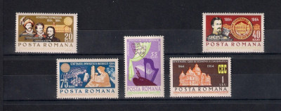 ROMANIA 1964 - CENTENARE, MNH - LP 593 foto