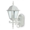 Aplica Perete V-TAC E27, Alb Mat, IP44, Exterior/Interior, Aluminiu+Sticla, 400x148mm