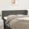 vidaXL Tăblie de pat cu aripioare gri 147x23x78/88 cm piele ecologică 3117098