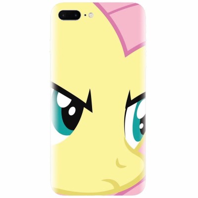 Husa silicon pentru Apple Iphone 7 Plus, Close Up Fluttershy My Little Pony Friendship Is Magic foto