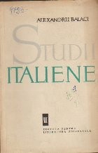 Studii Italiene, Volumul al III-lea foto