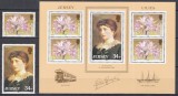 Jersey 1986 - Crini din Jersey, Serie + Colita, MNH