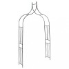 Arcada Gradina Gossi Verde Inchis 120x38x258cm Fier Vopsit Epoxidic Pergola Plante Cataratoare Decorativa Nunta Rezistenta Intemperii