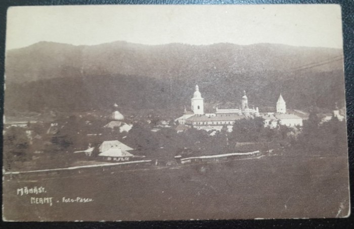 Carte postala, Manastirea Neamt, 1926