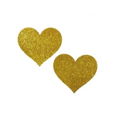 Eross accesorii sani Heart Gold Glitter