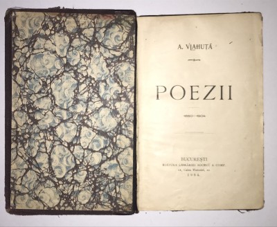 Avariata cititi descrierea, Poezii, 1904, poezii din perioada 1880-1904, Alexandru Vlahuta, cu defecte! foto