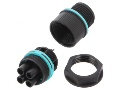 Conector Alimentare AC cu Șurub 0,5-4mm&amp;sup2; Mamă TH387 foto