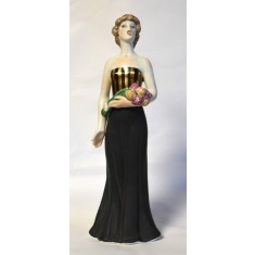 Cantareata de opera - statueta din portelan Kiev Ucraina URSS - anii 1960