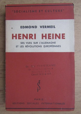 Edmond Vermeil - Henri Heine (1939) foto