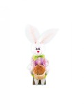 Decoratiune iepuras cu cosulet pentru masa de Paste 44 cm, Home