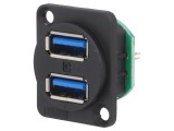 Soclu USB A dublu pini USB 3.0 1.27mm